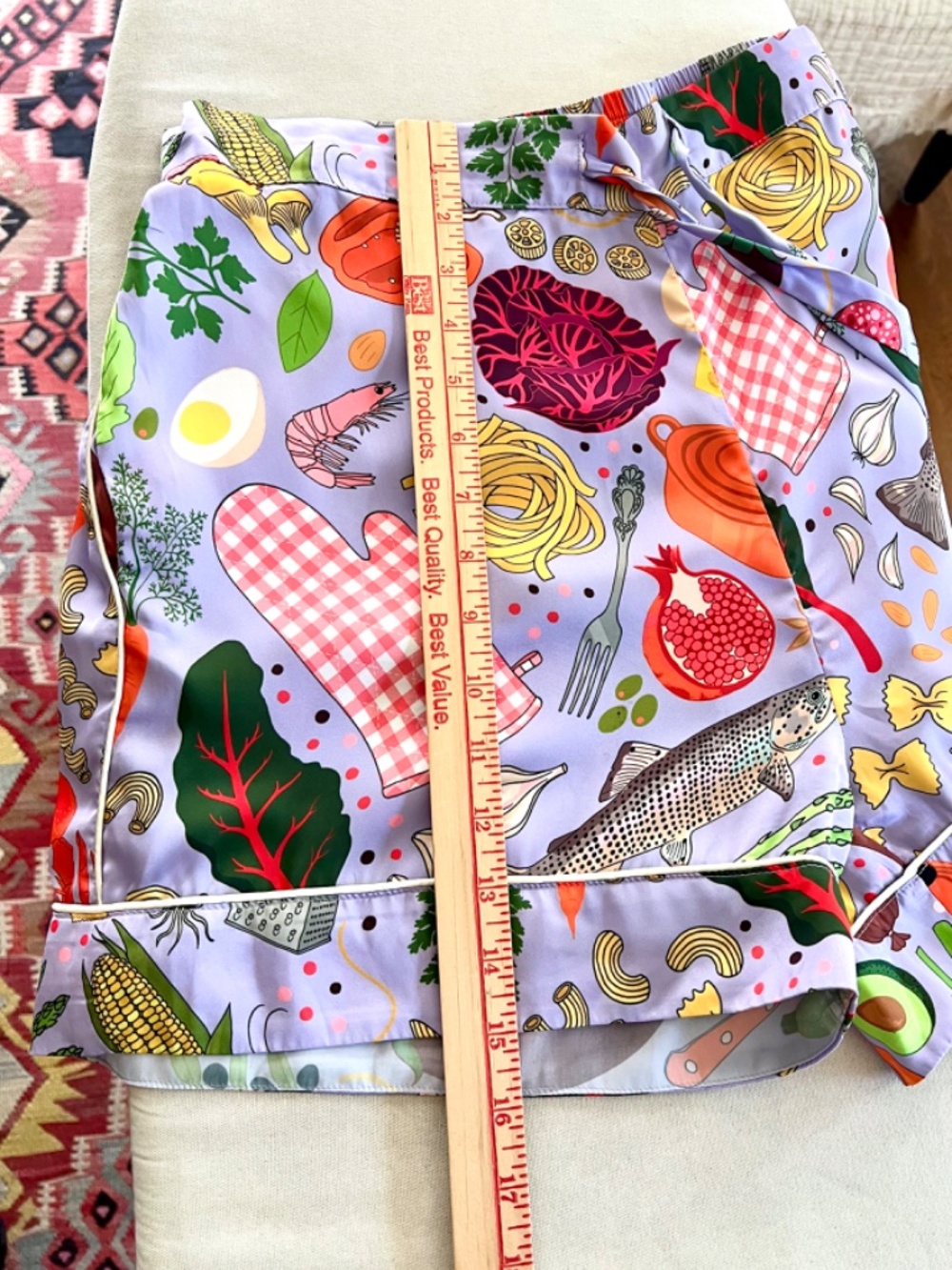 KAREN MABON for ANTHROPOLOGIE Chef's Table Short Pajamas Set - M - Picture 15 of 16